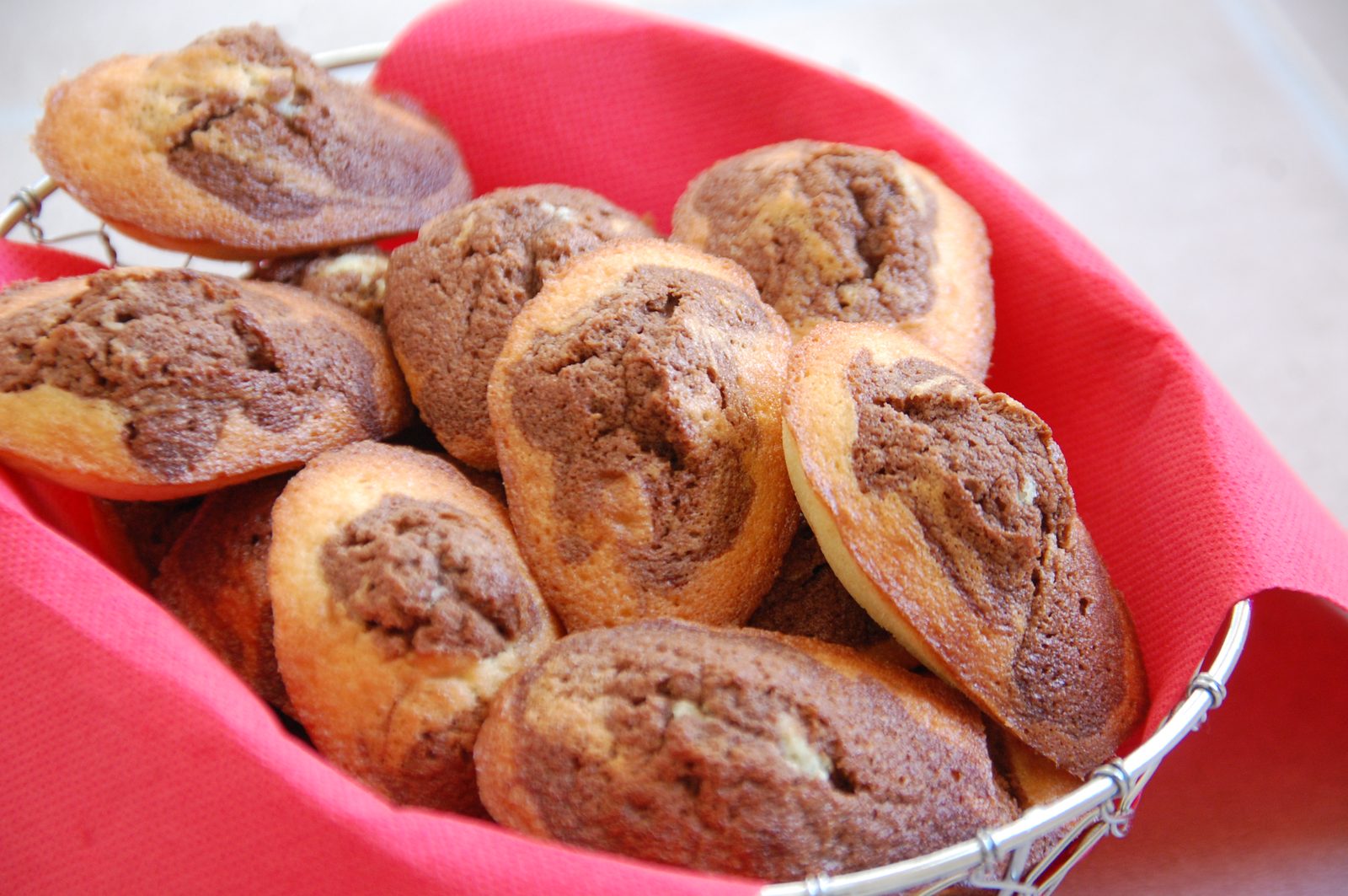Madeleines marbrées