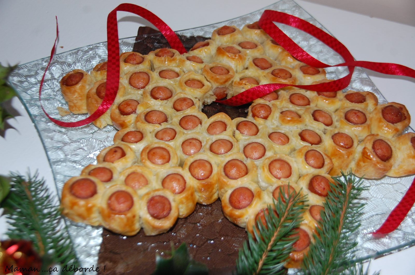 Etoile de saucisses feuilletées