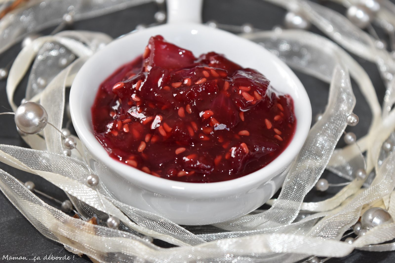 Chutney d'oignon et de framboise
