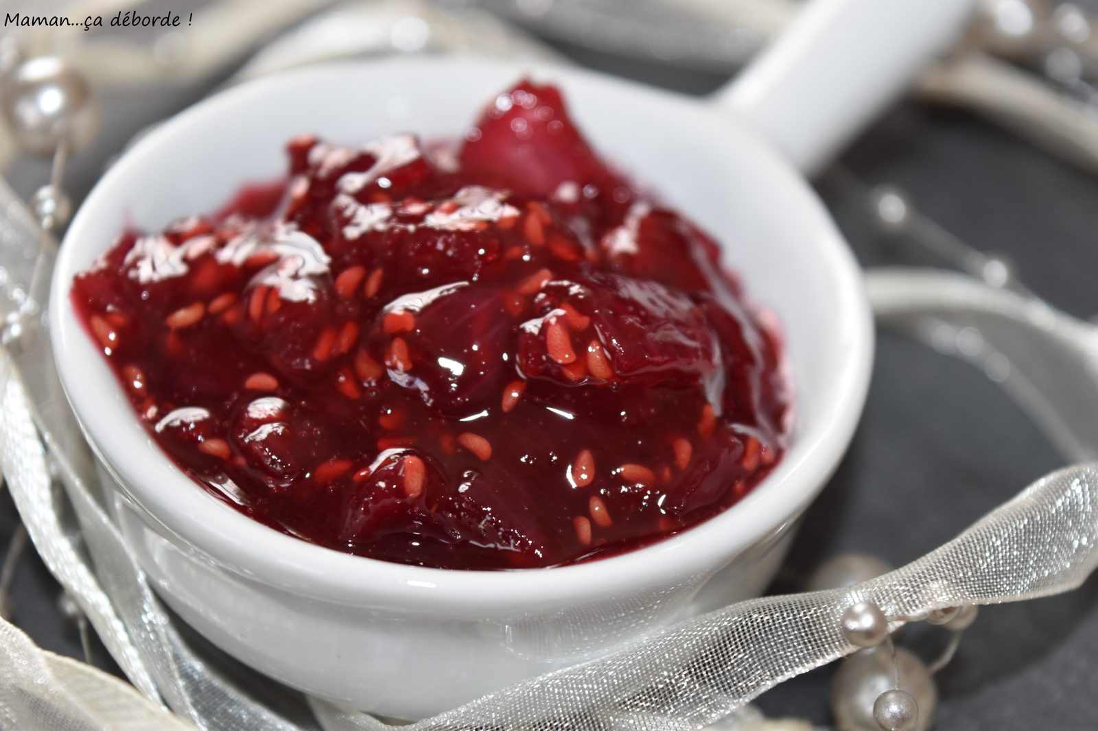 Chutney d'oignon et de framboise