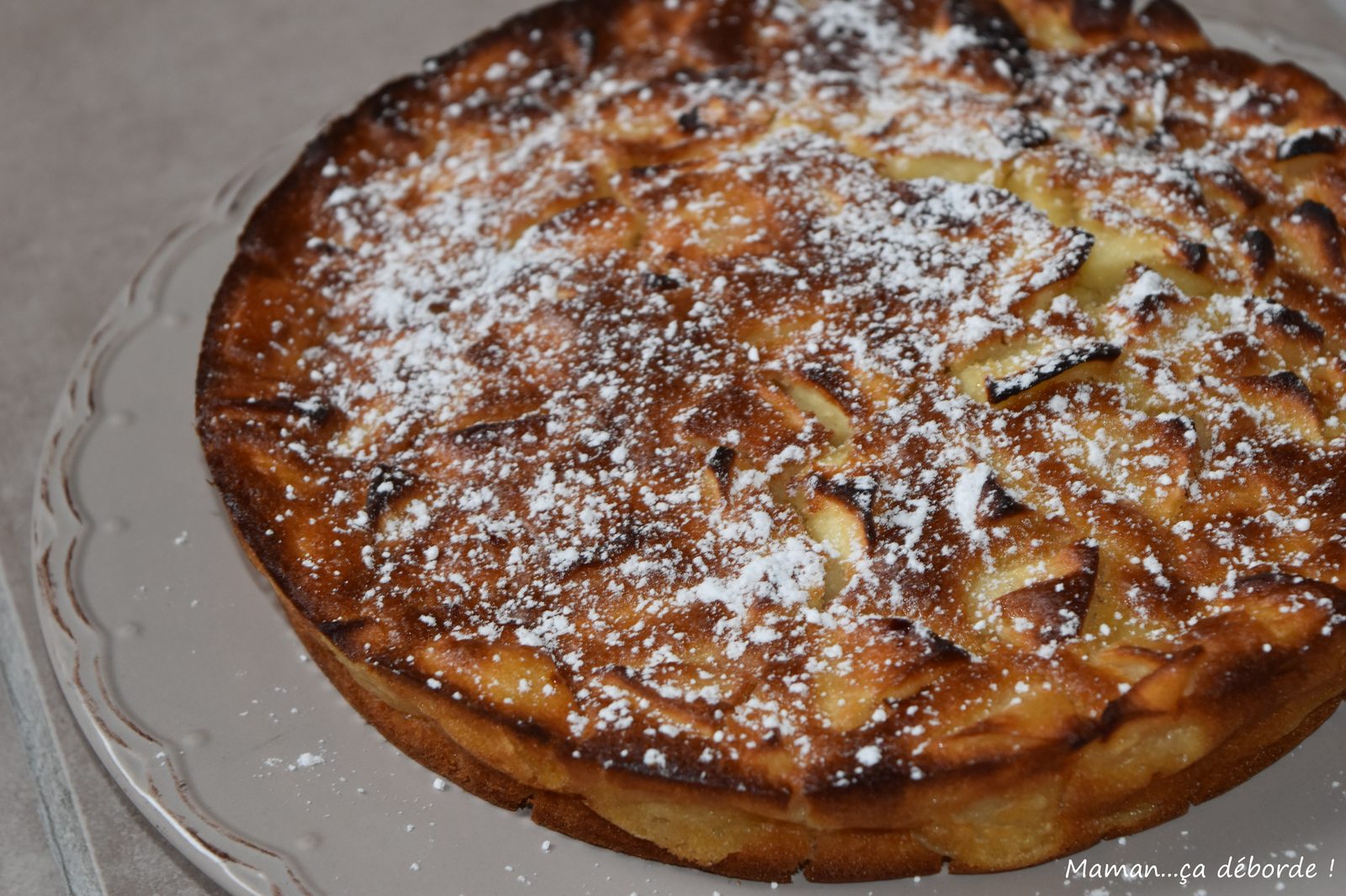 Gâteau aux pommes sans oeuf