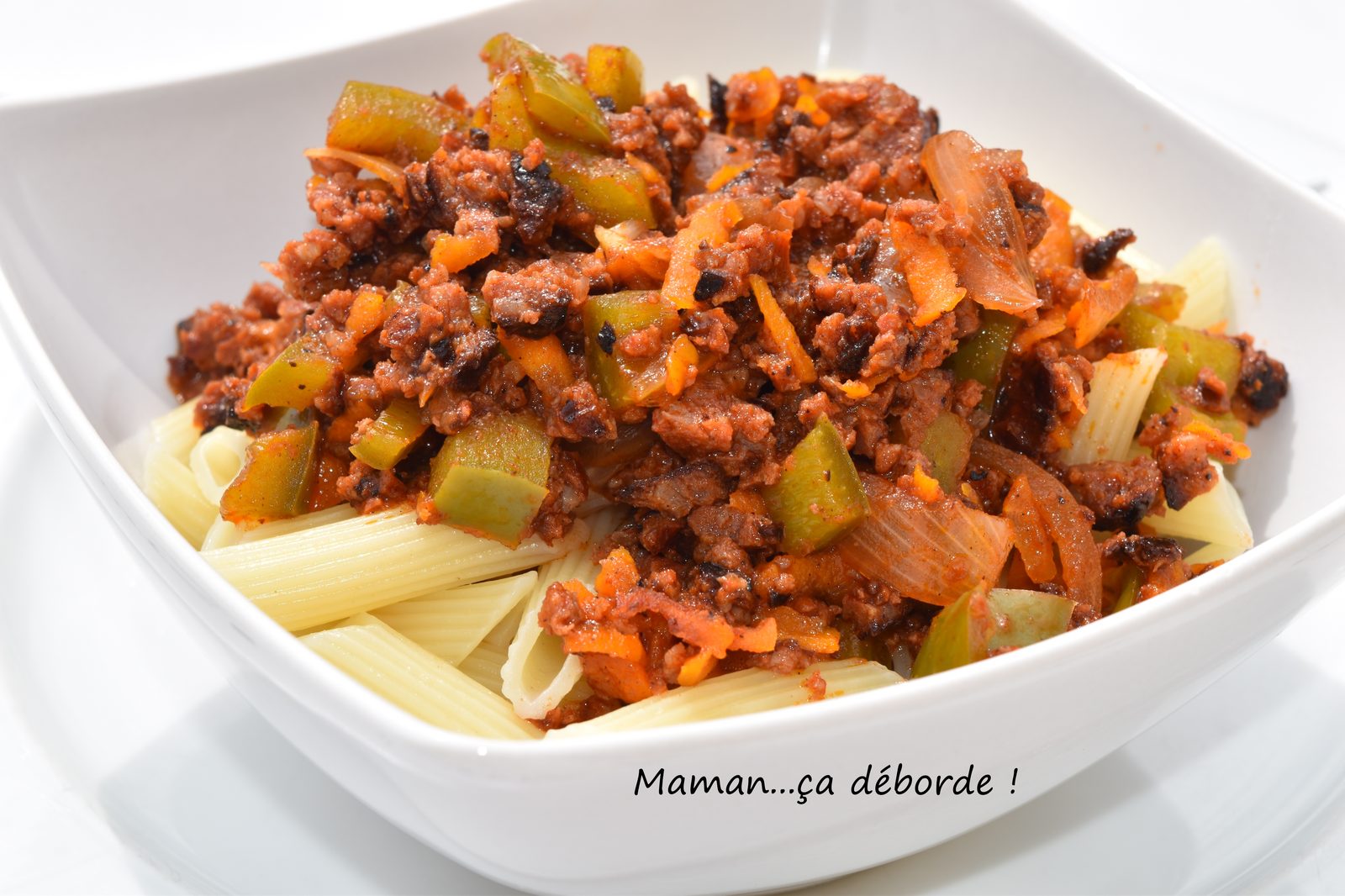Sauce merguez et poivron (restes de barbecue)