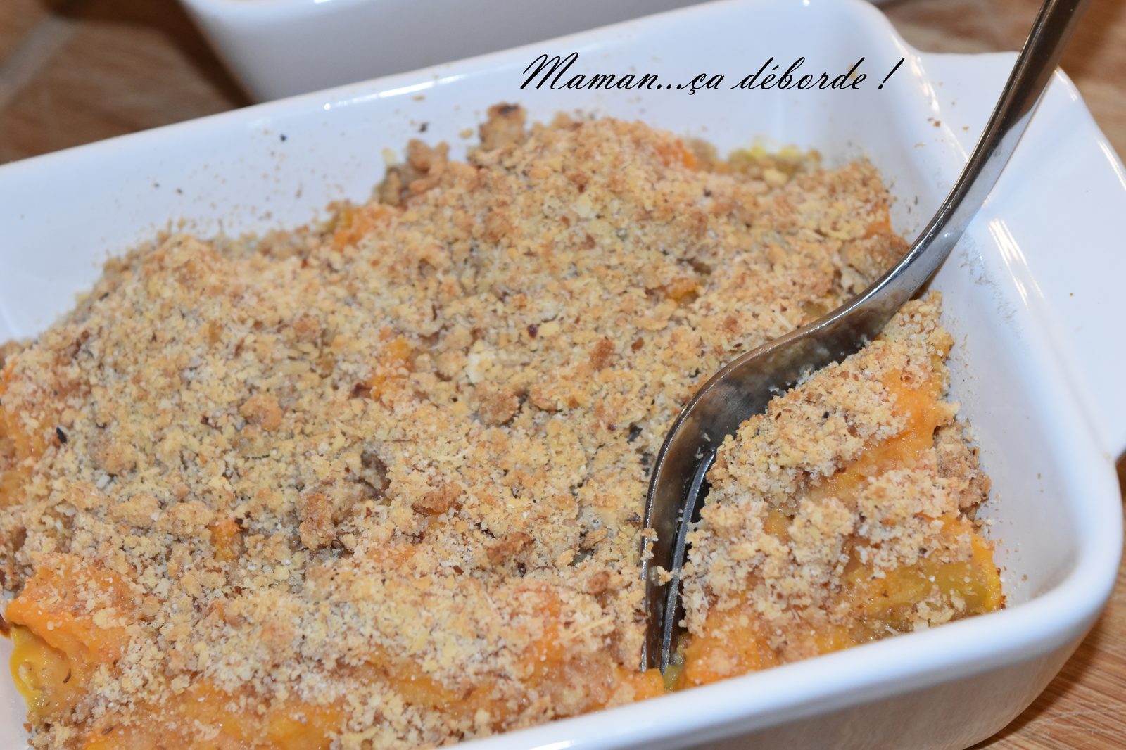 Crumble de patate douce et carotte