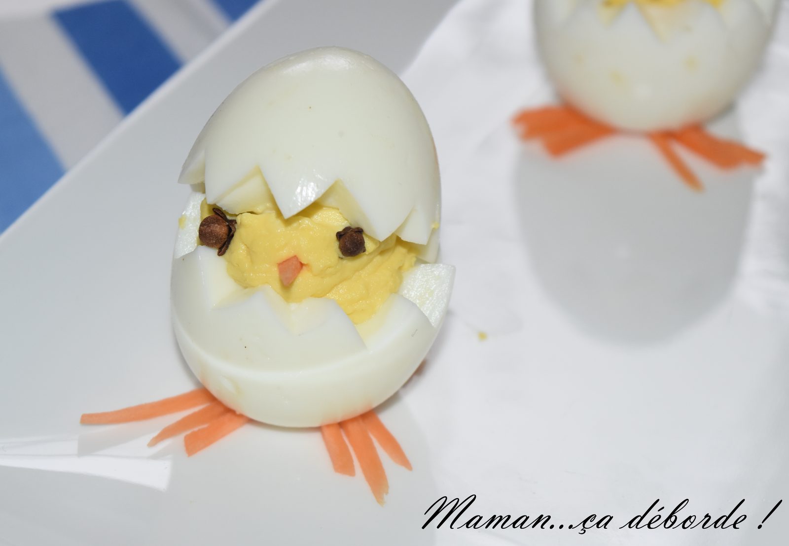 Oeuf mimosa poussin
