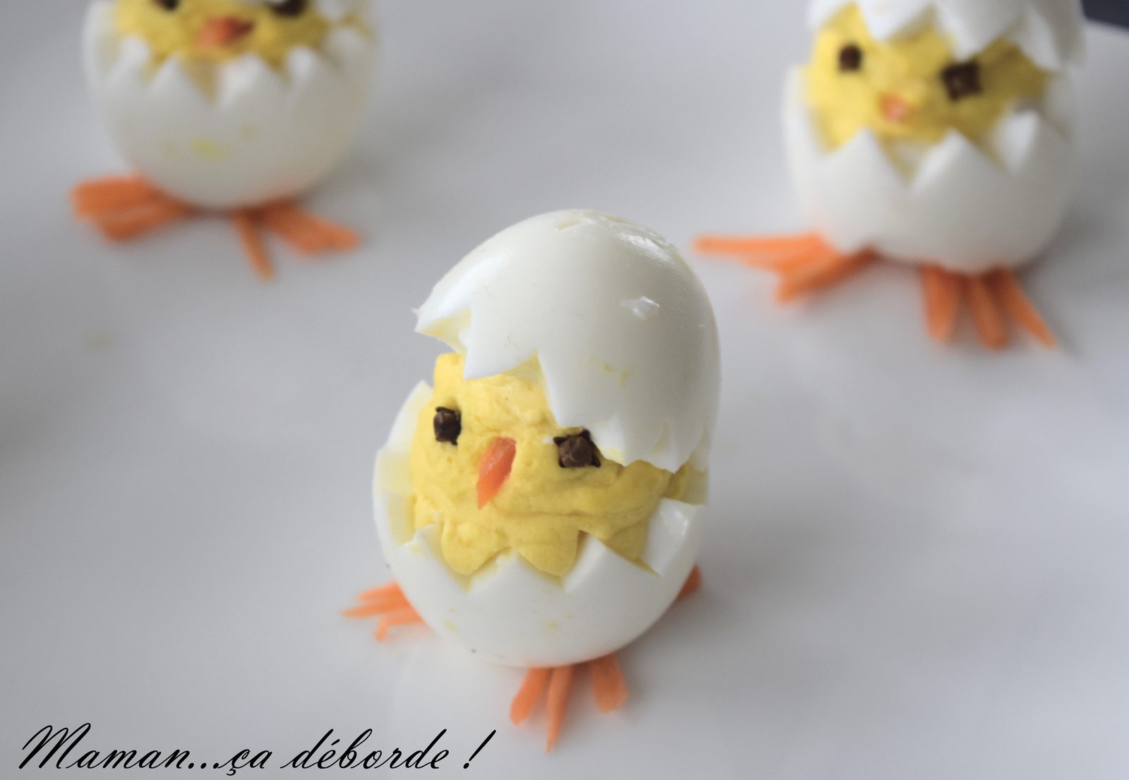 Oeuf mimosa poussin