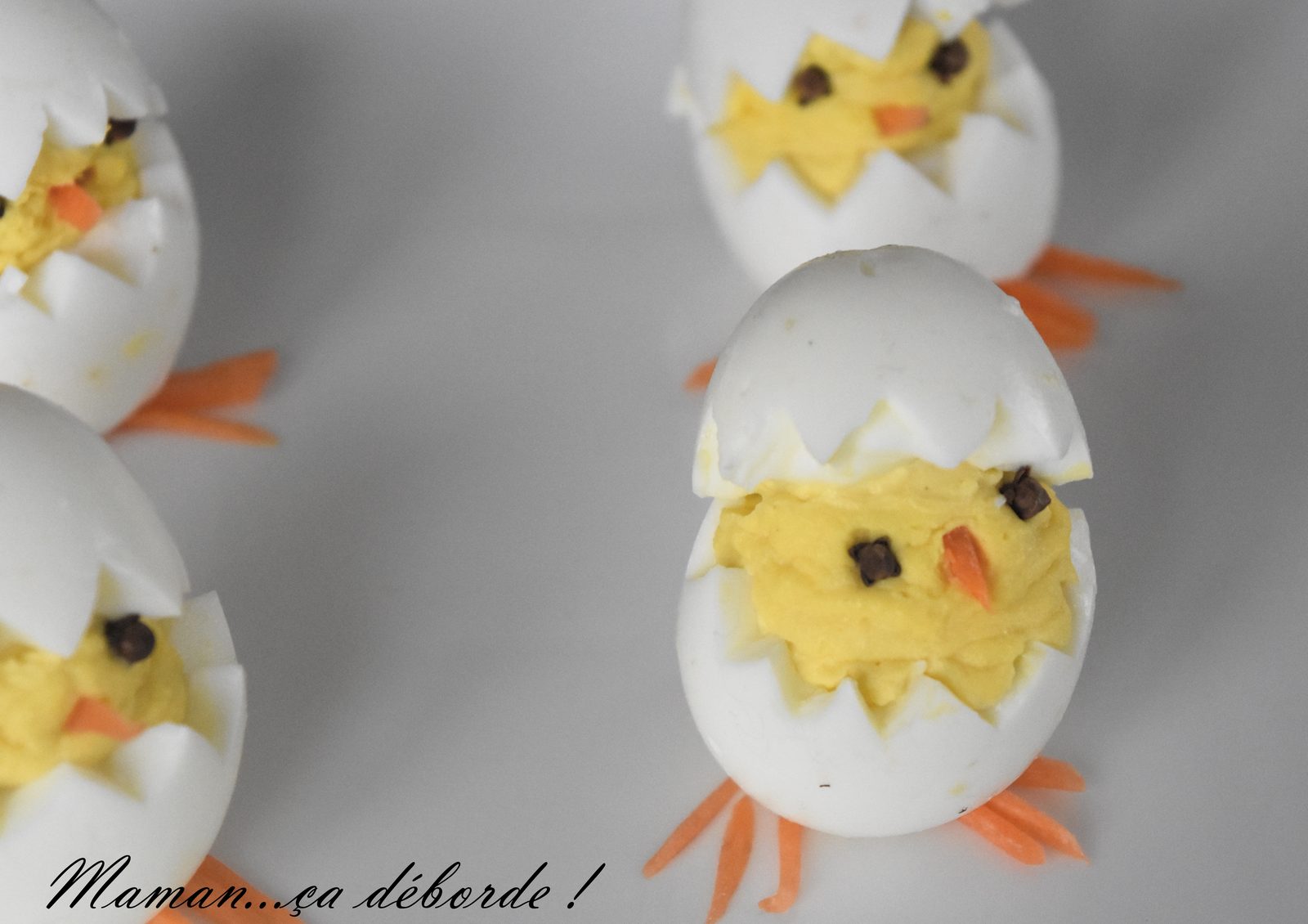 Oeuf mimosa poussin